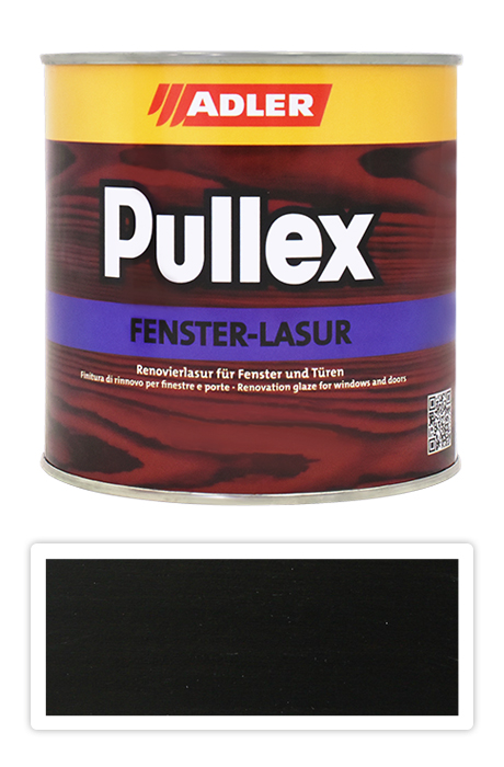 ADLER Pullex Fenster Lasur - renovační lazura na okna a dveře 0.75 l Kohle LW 06/5 ADLER