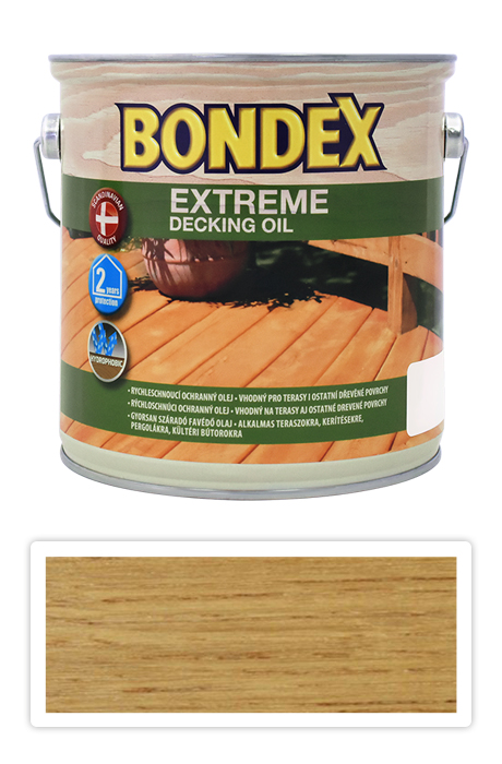 Bondex EXTREME DECKING OIL 2.5l Bezbarvý BONDEX