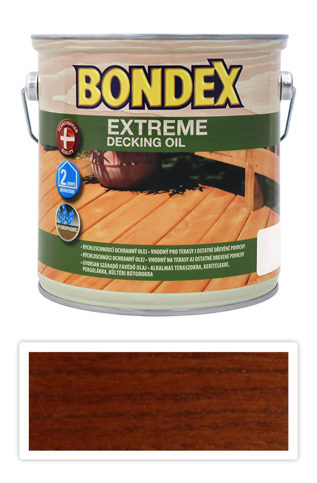 Bondex EXTREME DECKING OIL 2.5l Červený Mahagon BONDEX