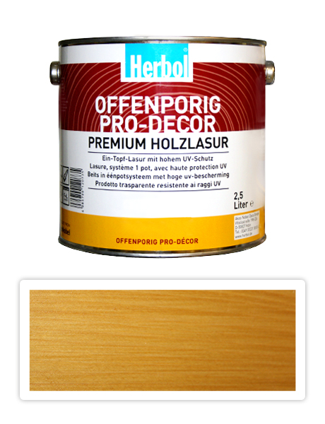 Herbol Offenporig Pro-decor 2.5l světlý dub 1401 HERBOL