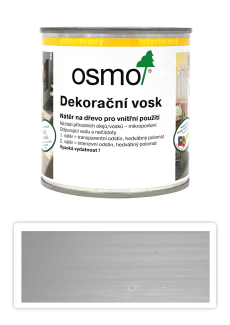 OSMO Dekorační vosk intenzivní odstíny 0.375 l Hedvábí 3172 OSMO