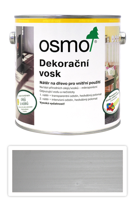 OSMO Dekorační vosk intenzivní odstíny 2.5 l Hedvábí 3172 OSMO