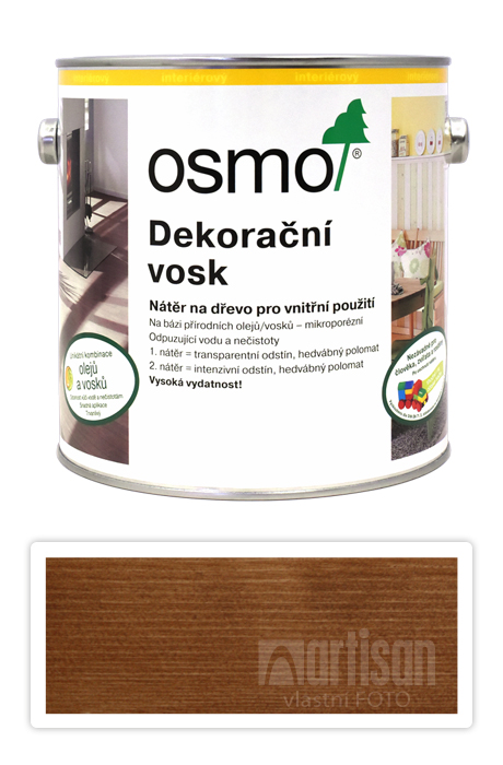 Osmo Dekorační vosk transparentní 2.5l Zlatý javor OSMO