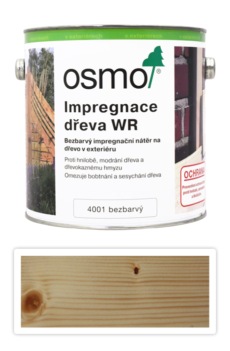 OSMO Impregnace dřeva pro exteriéry WR 2.5 l 4001 OSMO