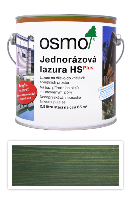 Jednorázová lazura HS OSMO 2.5l Jedlová zeleň OSMO