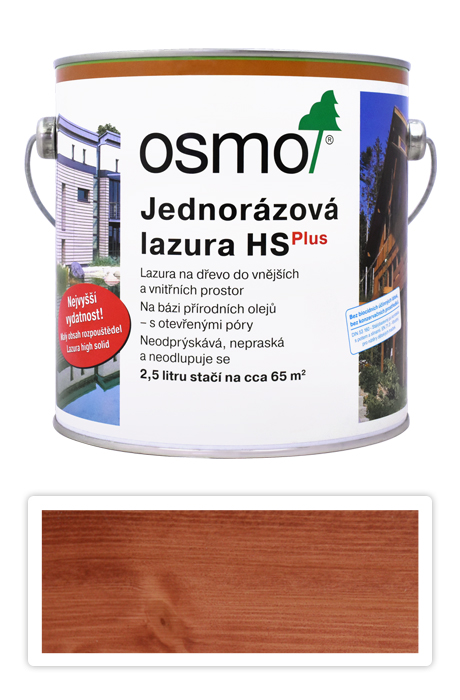 Jednorázová lazura HS OSMO 2.5l Mahagon OSMO