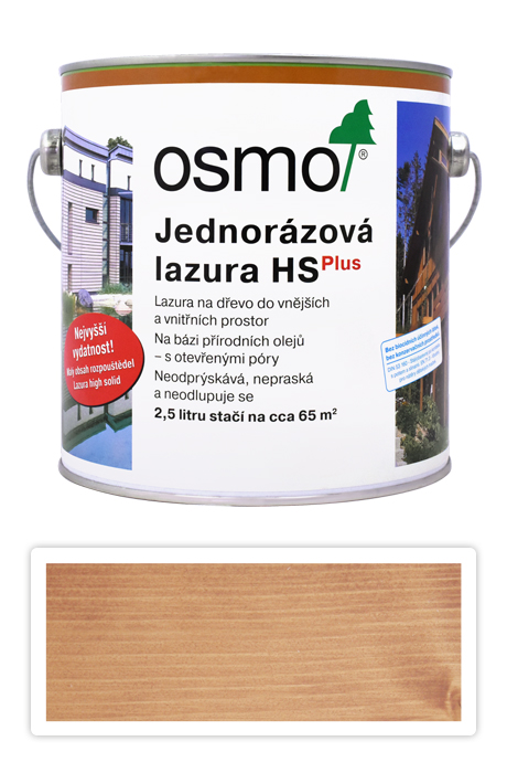 Jednorázová lazura HS OSMO 2.5l Modřín OSMO