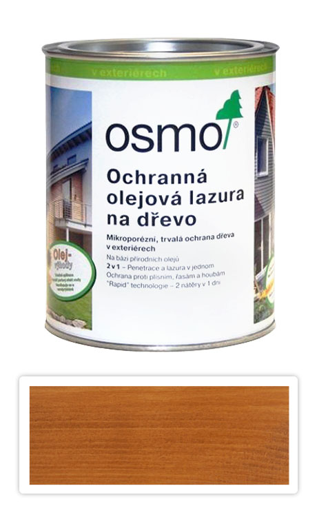 Ochranná olejová lazura OSMO 0.75l Dub OSMO