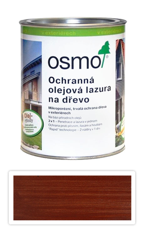 Ochranná olejová lazura OSMO 0.75l Mahagon OSMO