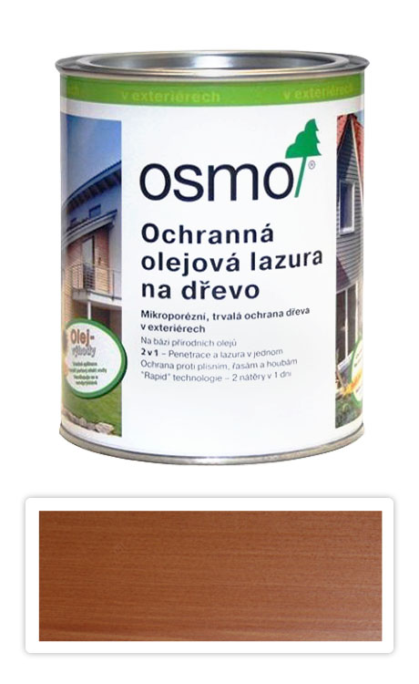 Ochranná olejová lazura OSMO 0.75l Modřín OSMO