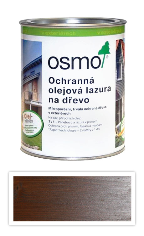 Ochranná olejová lazura OSMO 0.75l Ořech OSMO