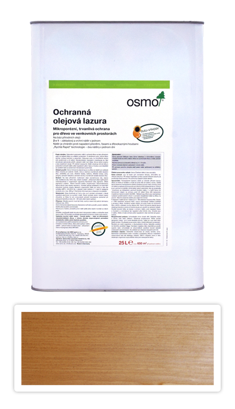 Ochranná olejová lazura OSMO 25l Borovice 700 OSMO