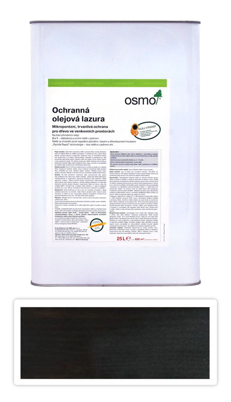 Ochranná olejová lazura OSMO 25l Eben 712 OSMO