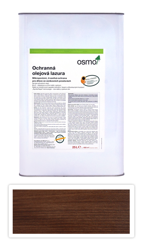 Ochranná olejová lazura OSMO 25l Palisandr 727 OSMO