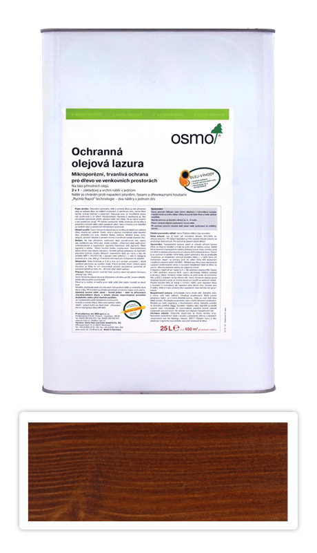 Ochranná olejová lazura OSMO 25l Teak 708 OSMO