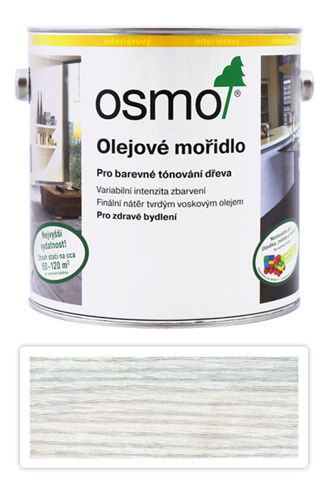 OSMO Olejové mořidlo 2.5 l Bílá 3501 OSMO