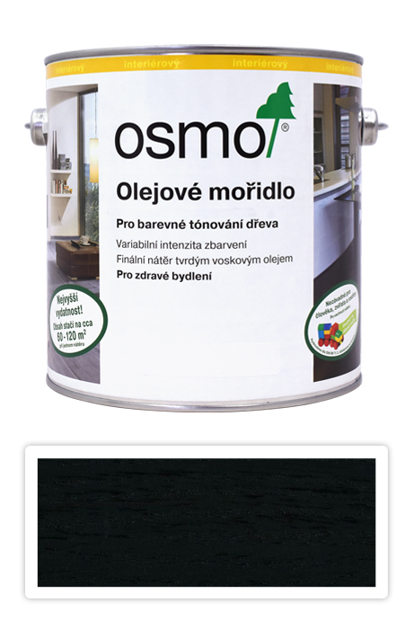 OSMO Olejové mořidlo 2.5 l Černá 3590 OSMO