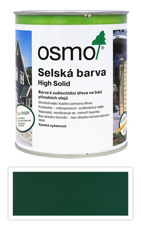 Selská barva OSMO 0.75l Jedlově zelená 2404 OSMO