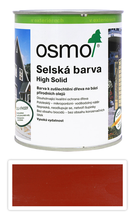 Selská barva OSMO 0.75l Nordicky červená 2308 OSMO