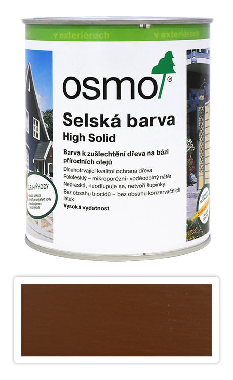 Selská barva OSMO 0.75l Středně hnědá 2606 OSMO