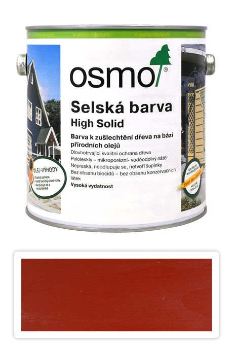 Selská barva OSMO 2.5l Nordicky červená 2308 OSMO