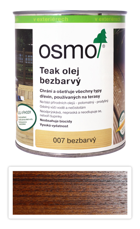 OSMO Speciální olej na terasy 0.75 l Teak bezbarvý 007 OSMO