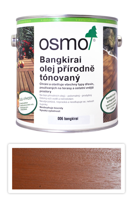 OSMO Speciální olej na terasy 2.5 l Bangkirai 006 OSMO