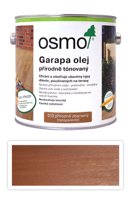 OSMO Speciální olej na terasy 2.5 l Garapa 013 OSMO