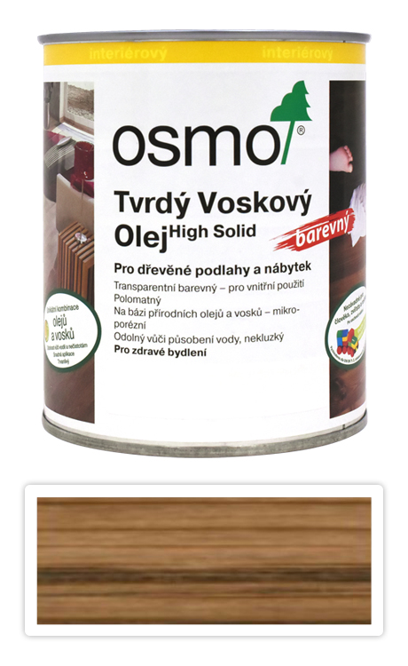 Tvrdý voskový olej OSMO barevný 2.5l Hnědá zem OSMO