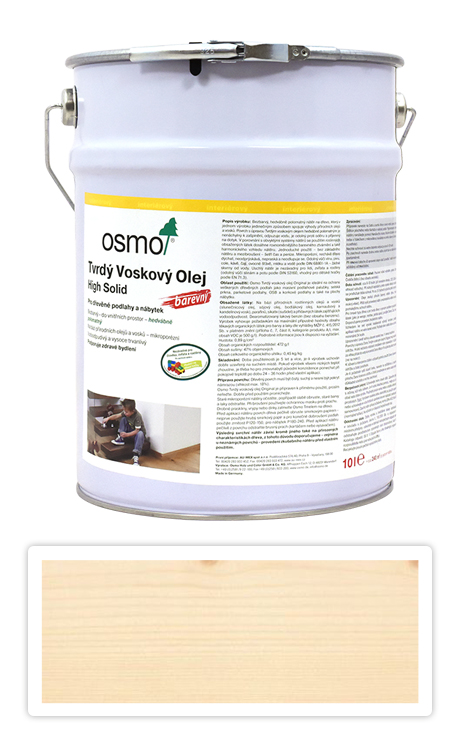 Osmo tvrdý voskový olej BAREVNÝ 10l NATURAL TRANSPARENT 3041 OSMO