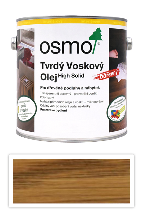 Tvrdý voskový olej OSMO barevný 2.5l Jantar OSMO