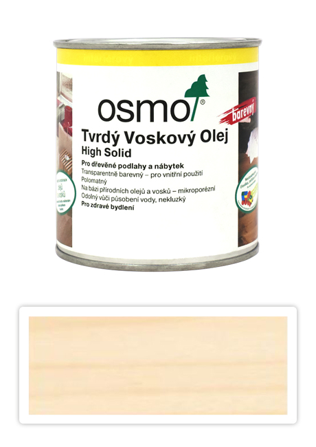 Tvrdý voskový olej OSMO barevný 0.375l Bílý 3040 OSMO