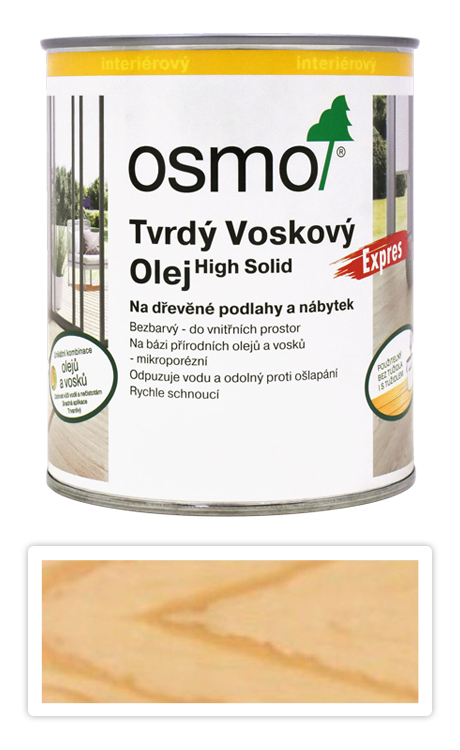 OSMO Tvrdý voskový olej EXPRES 0.75 l Mat 3362 OSMO