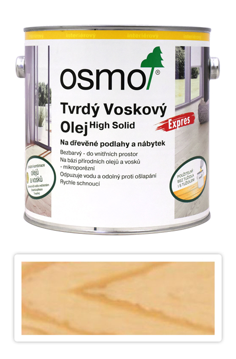 OSMO Tvrdý voskový olej EXPRES 2.5 l Mat 3362 OSMO