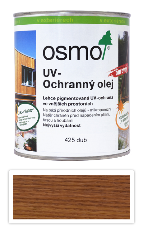 OSMO UV Olej Extra pro exteriéry 0.75 l Dub 425 OSMO