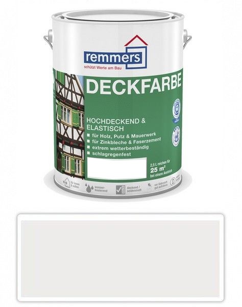 REMMERS Deckfarbe - krycí barva 2.5 l Weiss / Bílá Remmers