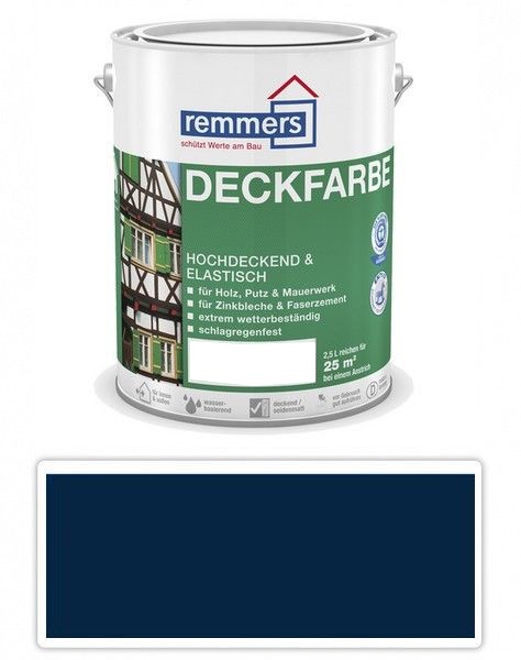 REMMERS Deckfarbe - krycí barva 2.5 l Königsblau / Královská modrá Remmers