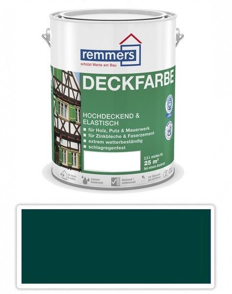 REMMERS Deckfarbe - krycí barva 2.5 l Flaschengrün / Lahvově zelená Remmers