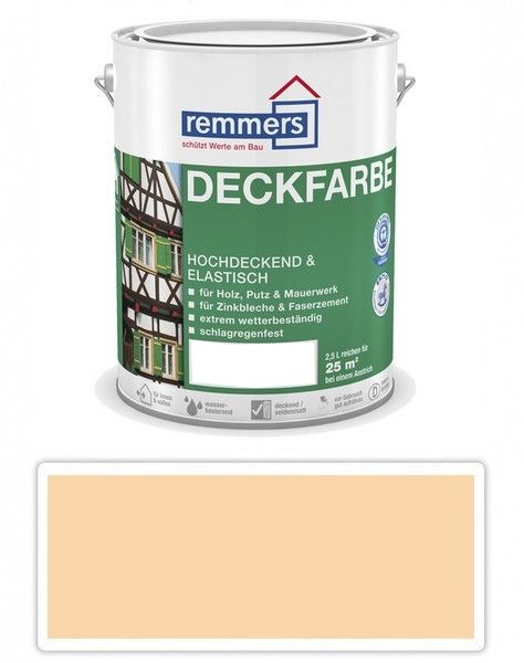 REMMERS Deckfarbe - krycí barva 2.5 l Hellelfenbein / Slonovina Remmers