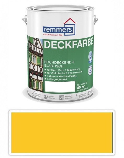 REMMERS Deckfarbe - krycí barva 2.5 l Goldgelb / Zlatožlutá Remmers