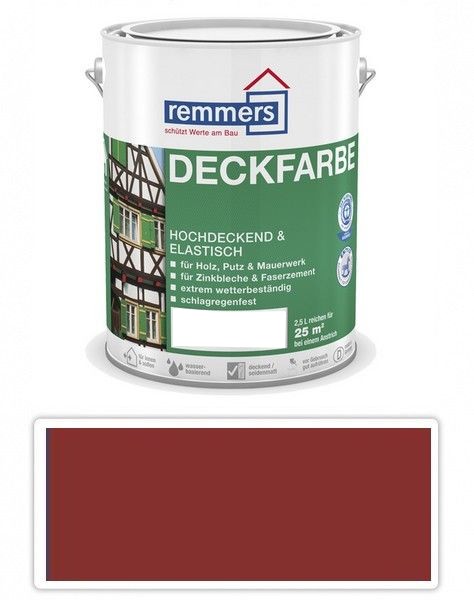 REMMERS Deckfarbe - krycí barva 2.5 l Rotbraun / Červenohnědá Remmers