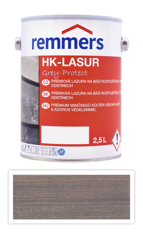 REMMERS HK-lasur Grey Protect 2.5 l Felsgrau FT 20932 Remmers