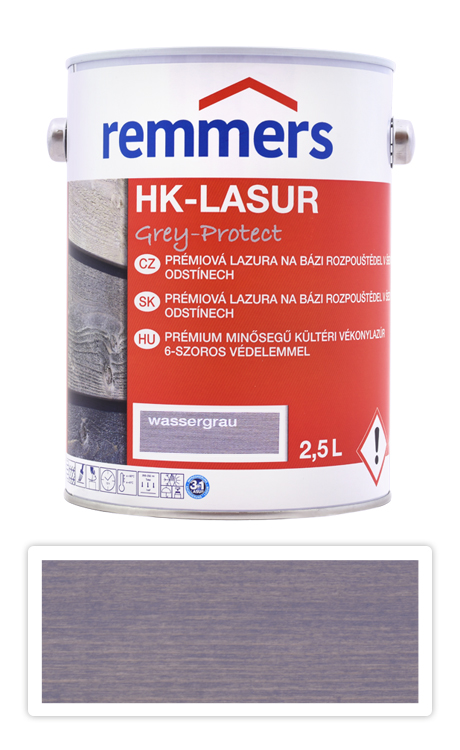 REMMERS HK-Lasur Grey Protect 2.5 l Wassergrau FT 20924 Remmers