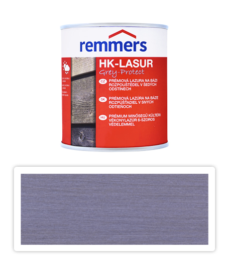 Remmers HK-Lasur Grey Protect 0.1 L Platingrau Remmers