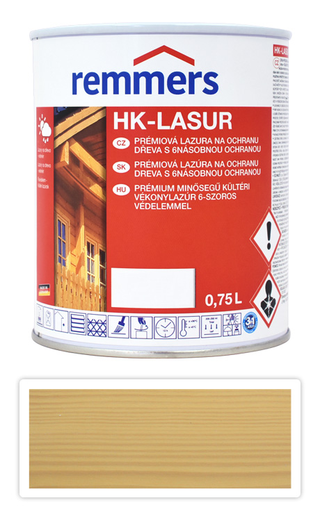 REMMERS HK-lasur - ochranná lazura na dřevo pro exteriér 0.75 l Hemlock Remmers