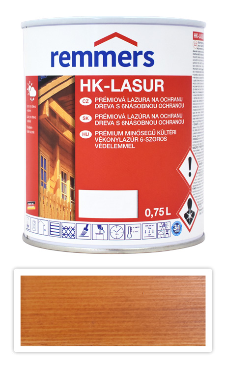 REMMERS HK-lasur - ochranná lazura na dřevo pro exteriér 0.75 l Pinie Remmers