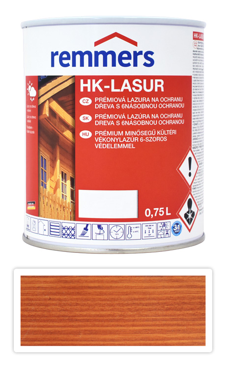 REMMERS HK-lasur - ochranná lazura na dřevo pro exteriér 0.75 l Teak Remmers