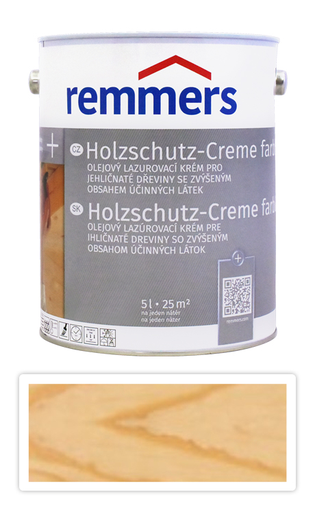 Holzschutz Creme Remmers - Lazurovací krém 5l Bezbarvý Remmers