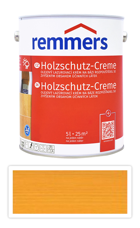 Holzschutz Creme Remmers - Lazurovací krém 5l Borovice Remmers