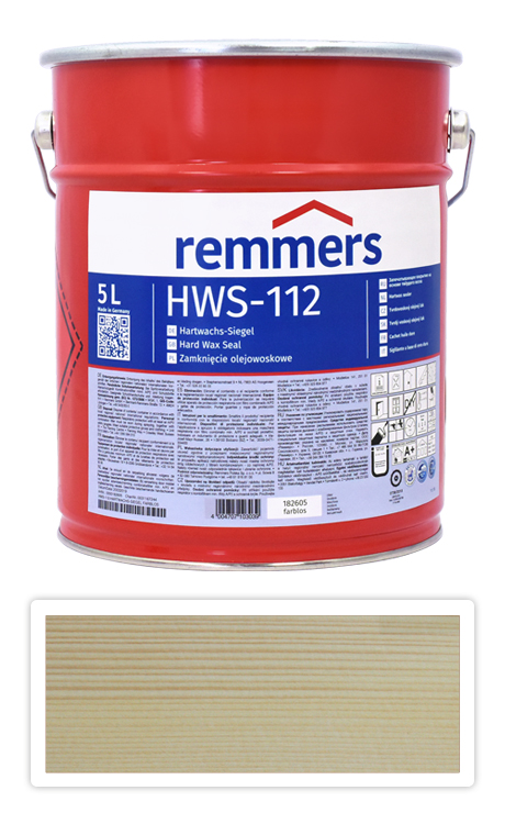 REMMERS HWS-112-Hartwachs-Siegel - tvrdý voskový lak pro interiér 5 l Bezbarvý Remmers